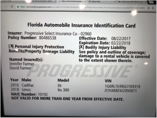 Insurance Card: Front