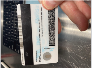 Driver’s License-1: Back